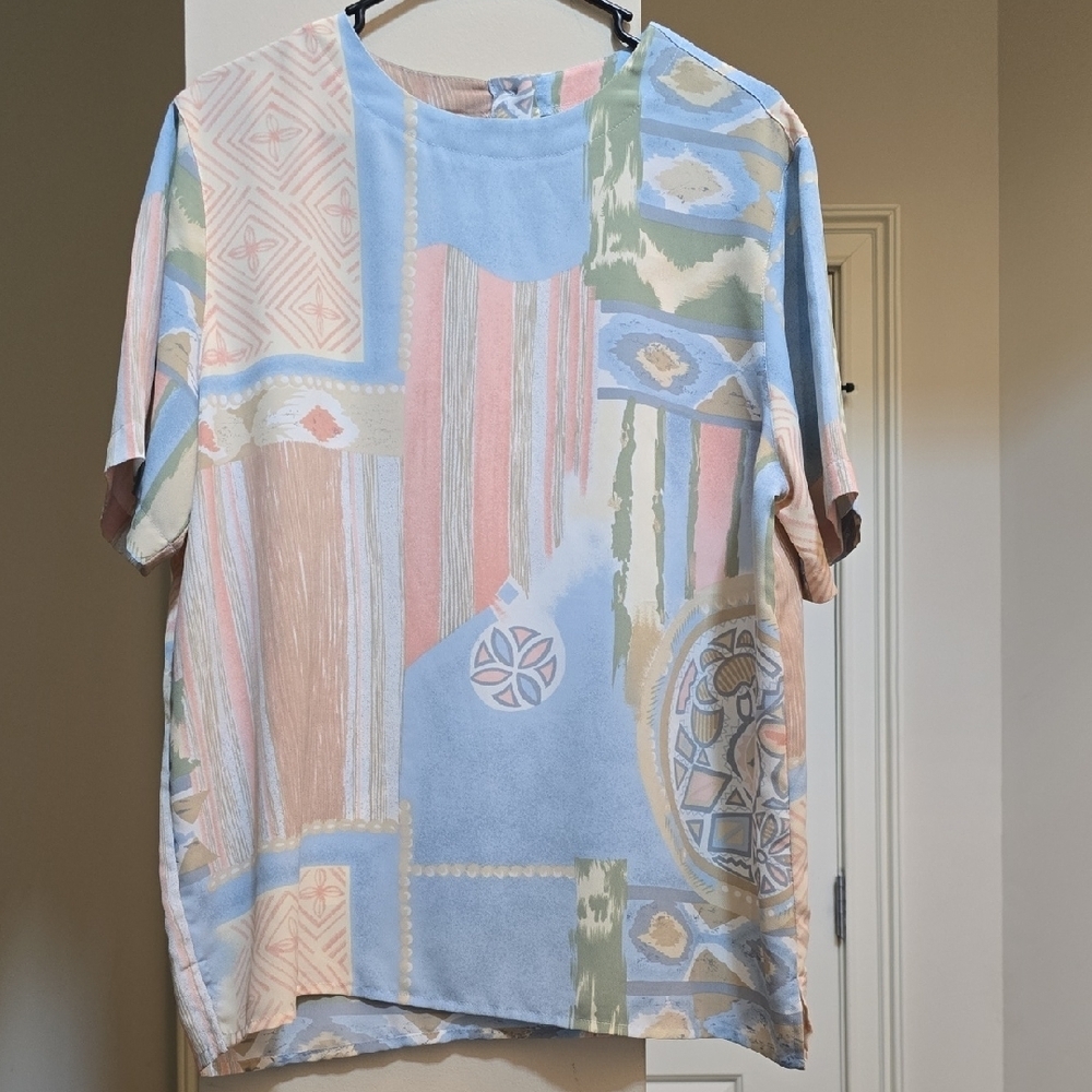 Alfred‎ Dunner Pastel Striped Blouse